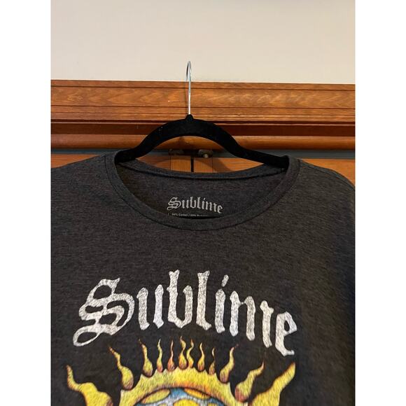 Sublime Women's Cotton Blend Crewneck Band Graphic T-Shirt Short Sleeve Size L - Picture 3 of 7